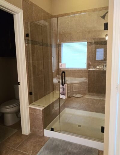 Shower Glass Door without Frame
