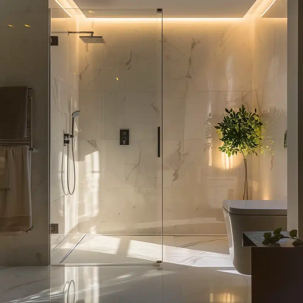 A A Sleek Modern Bathroom Showcas Ae43760D Fa43 40Df 9794 534589846Eed Frameless Glass Shower Door Installation