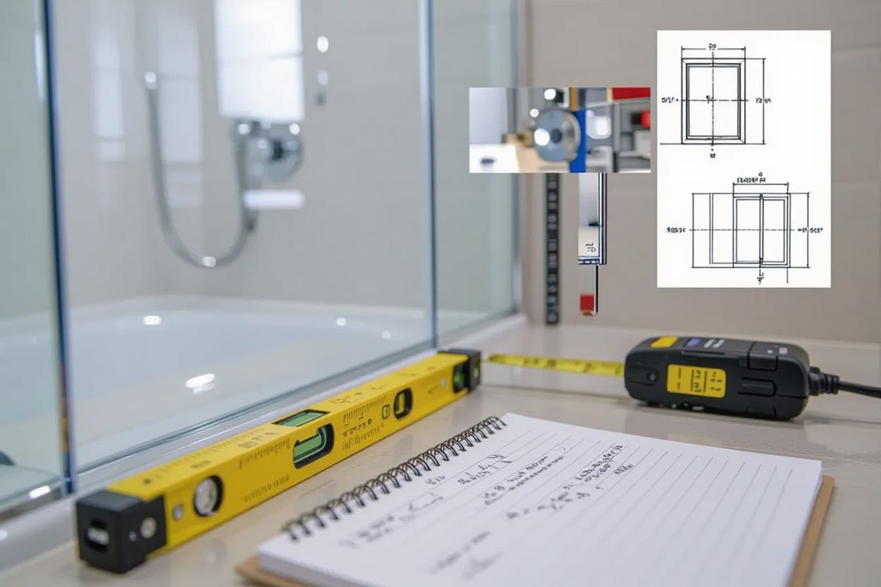Accurate Measuring Tools For Glass Shower Door Installation